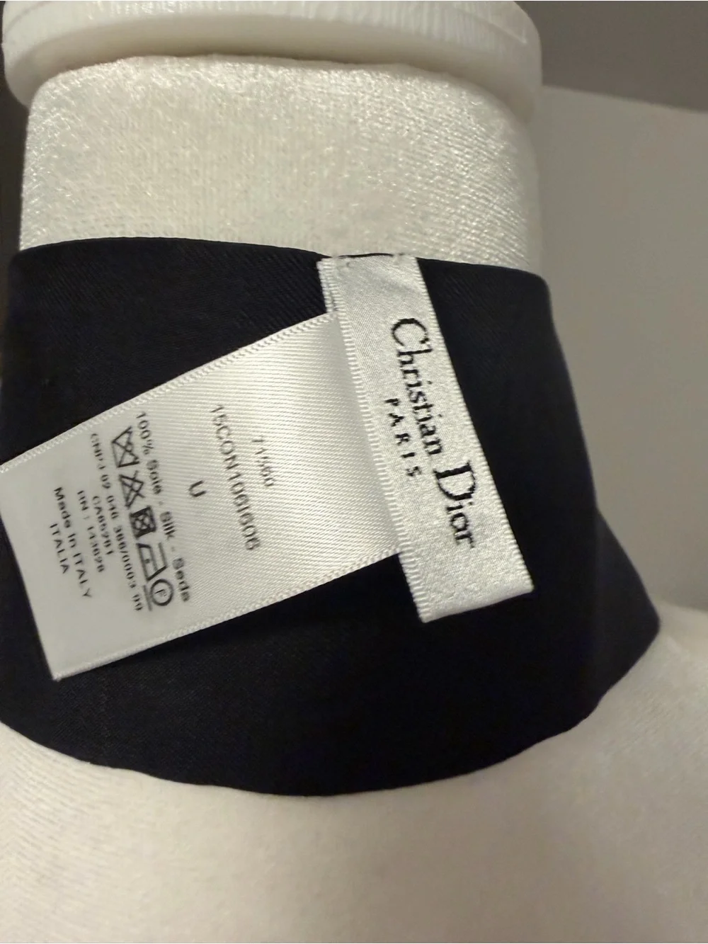 Christian Dior Silk Mitzah Scarf Toile de Jouy Animals Black/White
